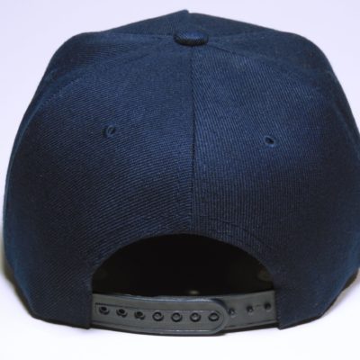 Jean-Jacques Navy Blue Snapback Cap with white logo