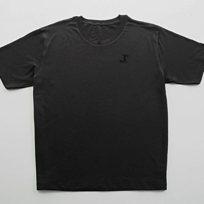 Jean-Jacques Classic Black T-Shirt with Black JJ logo