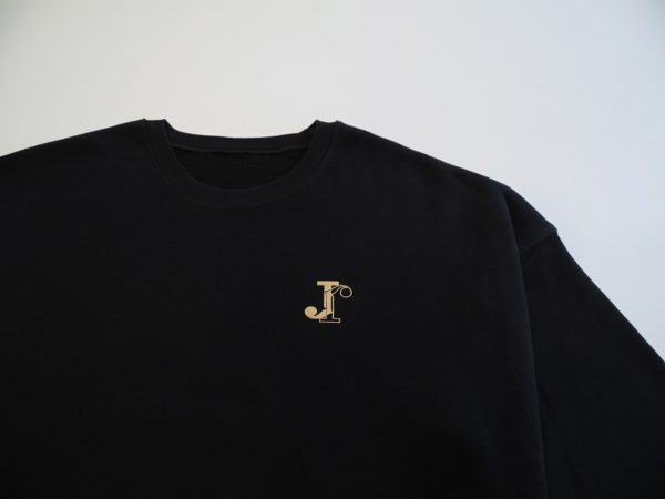 Jean-Jacques Classic lightweight Crewneck sweatshirt, black