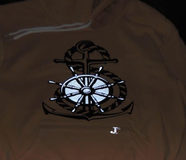 Jean-Jacques Peach Reflective Anchor Hoodie