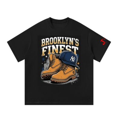 Rep NYC street style with the Brooklyn's Finest oversized tee. Made from heavyweight cotton with a boxy, drop-shoulder fit