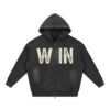 "WIN" Vintage Sunfaded Full-Zip Heavyweight Outerwear