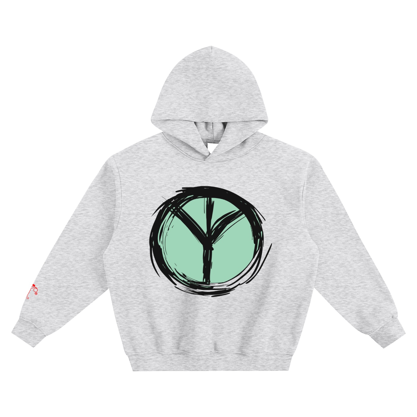 Algiz Rune Peace Hoodie