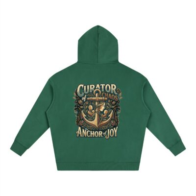 Curator of Chaos, Anchor of Joy Heavyweight Graphic Hoodie
