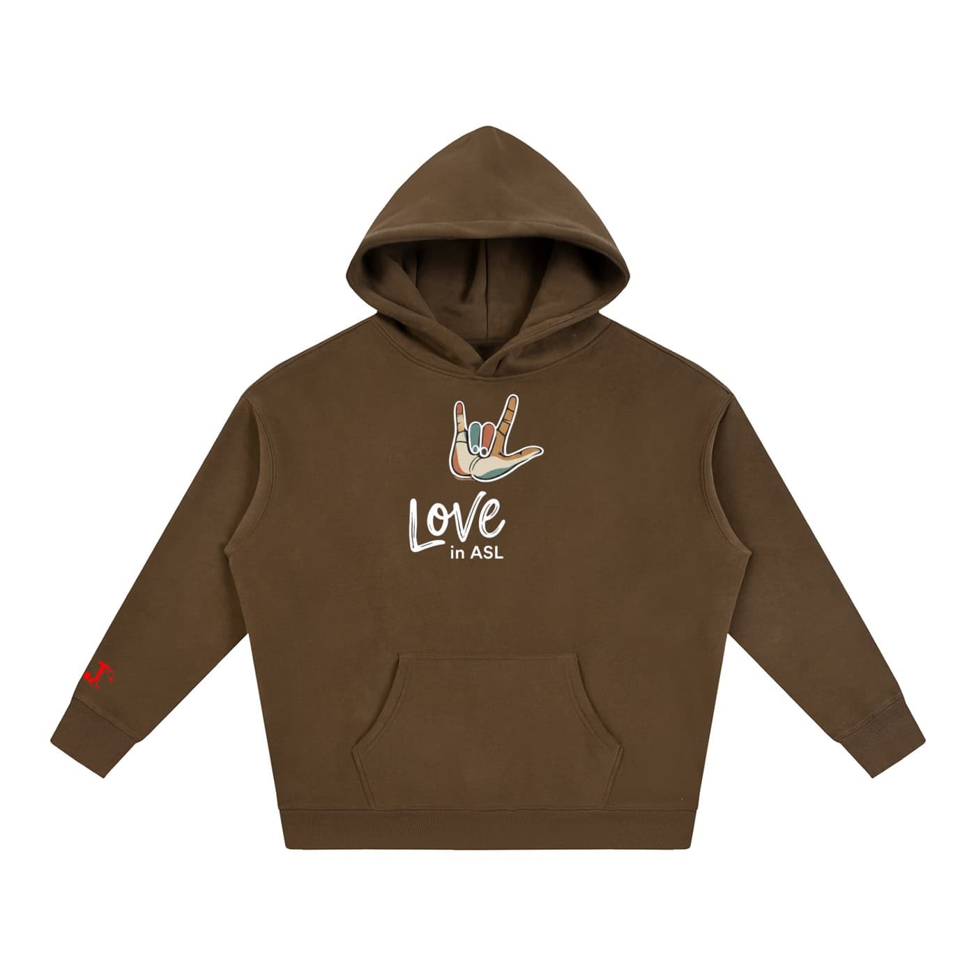 Love in ASL Graphic Hoodie – American Sign Language Comfort Pullover - Image 5